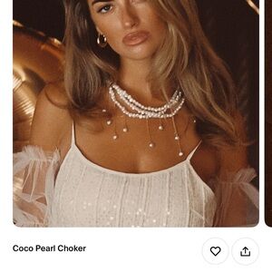 Elegant Pearl Choker Necklace